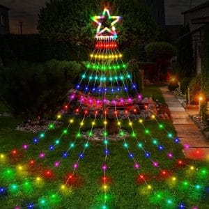 8 Memory Modes Star String Lights flow multicolor