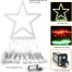 8 Memory Modes Star String Lights flow multicolor Plastic Start Red Green details