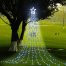 8 Memory Modes Star String Lights flow multicolor Plastic white outdoor decor