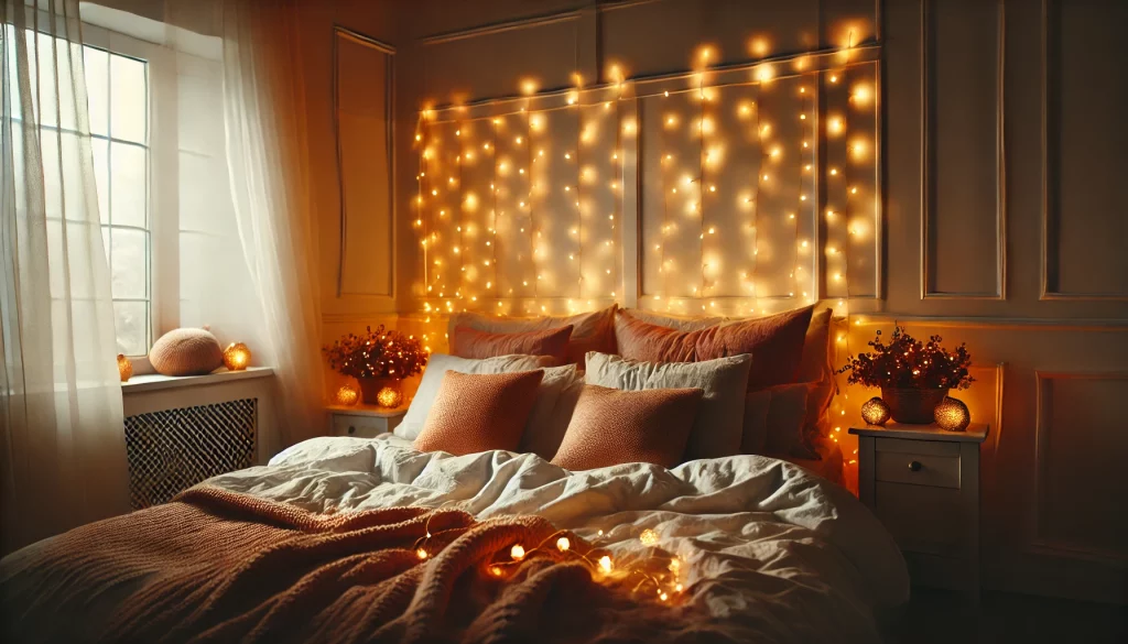 Bedroom With Headboard Sparkle Brings North Pole Magic - 02