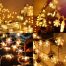 Charming White LED Snowflake String Lights Display for decor
