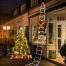 Decorative Ladder LED Christmas Lights with Santa Claus multicolor10 decor