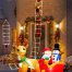 Decorative Ladder LED Christmas Lights with Santa Claus multicolor10 designt