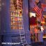 Decorative Ladder LED Christmas Lights with Santa Claus multicolor10 waterproof