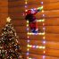 Decorative Ladder LED Christmas Lights with Santa Claus multicolor2.5