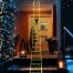 Decorative Ladder LED Christmas Lights with Santa Claus red green 10 outdoor decor