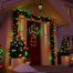 Decorative Ladder LED Christmas Lights with Santa Claus red green 2.5 door decor