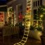 Decorative Ladder LED Christmas Lights with Santa Claus warm white 10