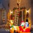 Decorative Ladder LED Christmas Lights with Santa Claus warm white 10 design