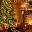 Decorative Ladder LED Christmas Lights with Santa Claus warm white 10 modes