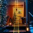 Decorative Ladder LED Christmas Lights with Santa Claus warm white 10 ouside decor1