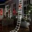 Decorative Ladder LED Christmas Lights with Santa Claus white 10