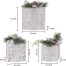 Holiday Pre-lit Tinsel Boxes Gift Decoration Set dimension