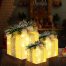 Holiday Pre-lit Tinsel Boxes Gift Decoration Set gift