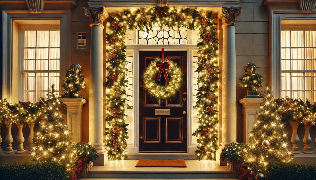 Holidays With Illuminated Garlands And Wreaths - 06