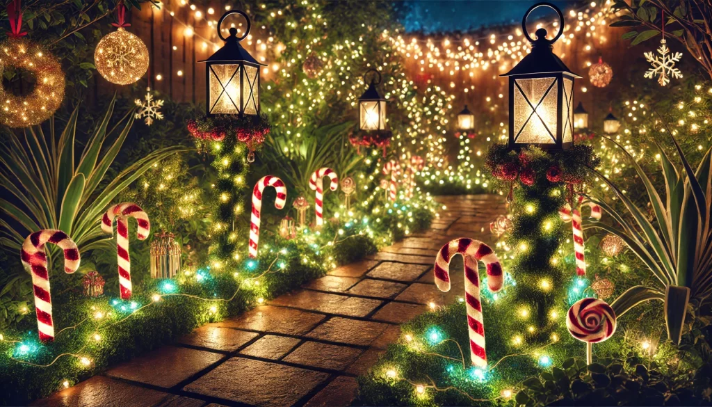 Holidays With Sparkling Pathway Lights Ideas - 04