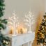 LED Birch Tree Fairy Light Battery Powered Timer 1