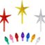 Tree Topper Stars Decorative Ornament Set