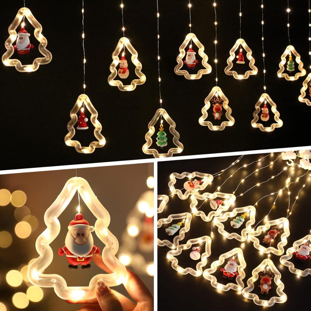 Waterproof String Lights Christmas Window Decor 3