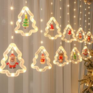 Waterproof String Lights Christmas Window Decor
