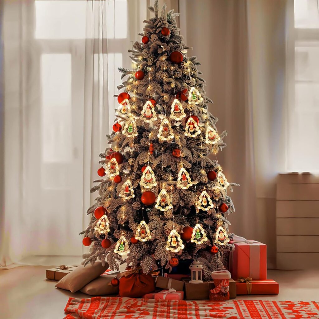 Waterproof String Lights Christmas Window Decor 4